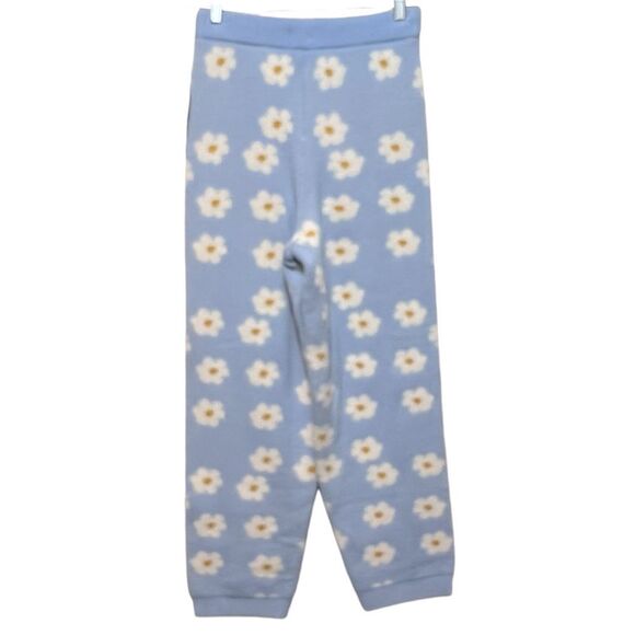 Altar’d State Knit Periwinkle Daisy Sweater Jogger Pants New with Tags Large - Picture 6 of 13